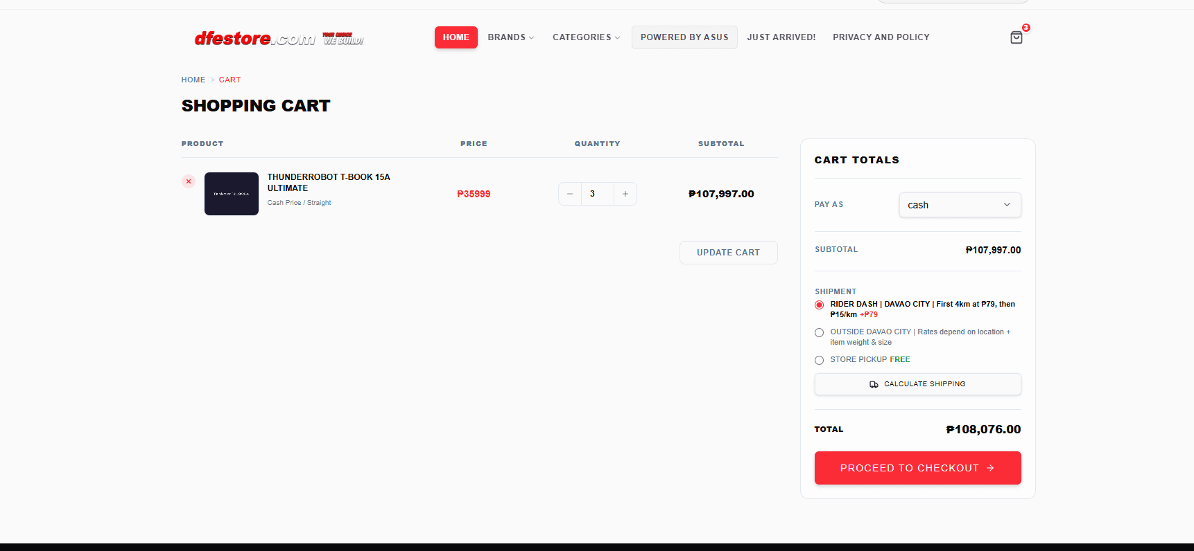 DFI Store White-Label E-Commerce
